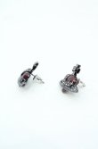 画像2: ヴィヴィアンウエストウッド 中古 / ディアマンテハートスタッズピアス  ガンメタルｘワイン  O-26-11-01-046-er-YM-OS (2)