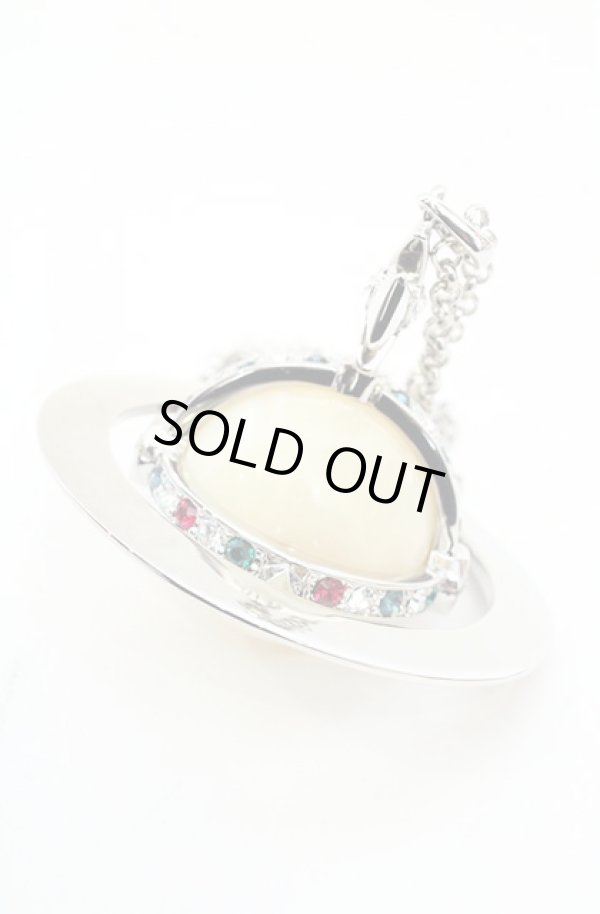 画像2: ヴィヴィアンウエストウッド 中古 / giant orb neckless パールVer（ジャイアントオーブネックレス）  シルバーｘパール  O-26-11-01-004-nl-YM-OS (2)