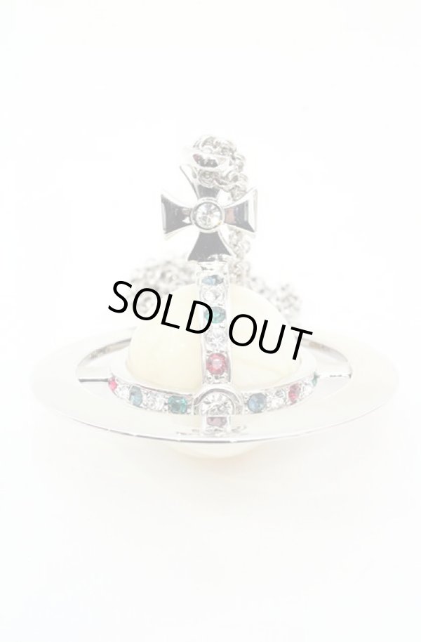 画像3: ヴィヴィアンウエストウッド 中古 / giant orb neckless パールVer（ジャイアントオーブネックレス）  シルバーｘパール  O-26-11-01-004-nl-YM-OS (3)