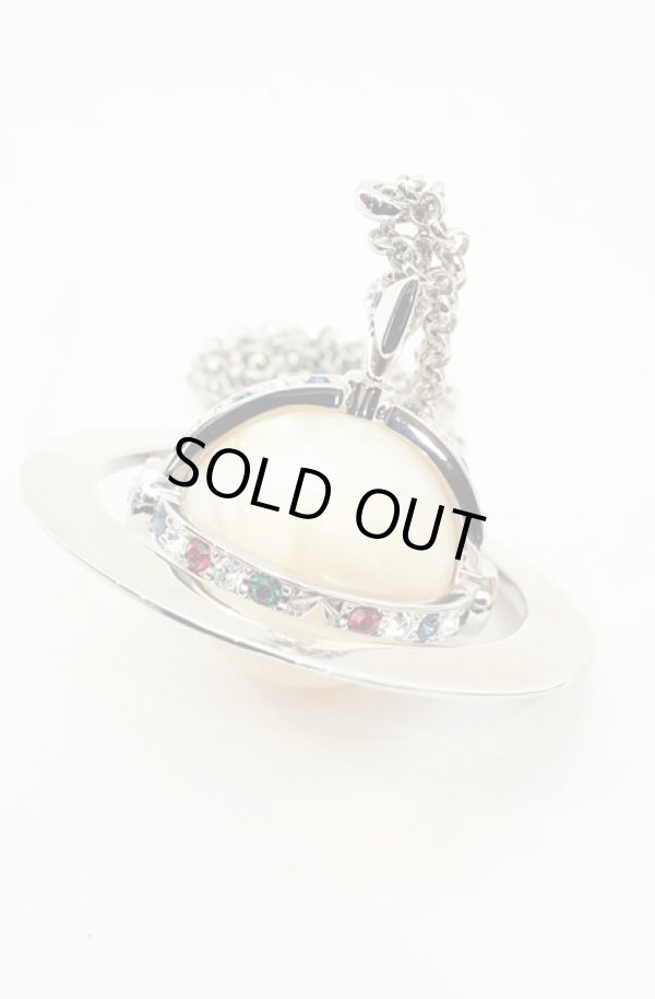 画像4: ヴィヴィアンウエストウッド 中古 / giant orb neckless パールVer（ジャイアントオーブネックレス）  シルバーｘパール  O-26-11-01-004-nl-YM-OS (4)