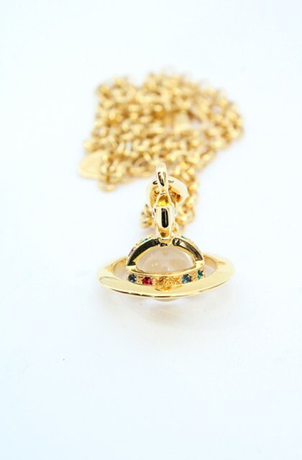 画像2: ヴィヴィアンウエストウッド 中古 / tiny orb pendant（タイニーオーブペンダント）  ゴールド  O-26-11-01-007-nl-YM-OS (2)
