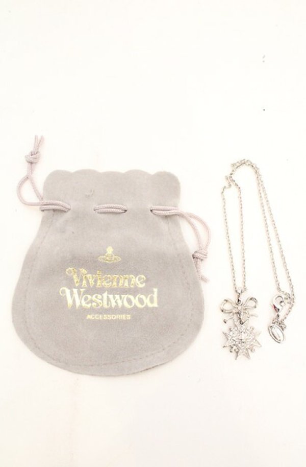 画像5: ヴィヴィアンウエストウッド 中古 / bow&medallion ペンダント（ボウ＆メダリオン）  シルバー  O-26-11-01-010-ac-YM-OS (5)