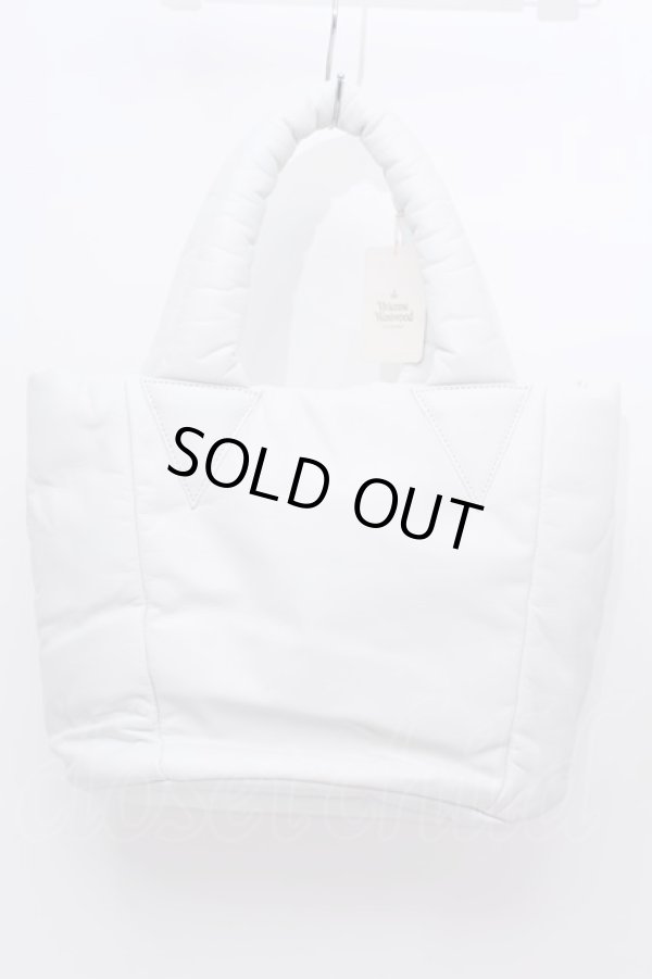 画像2: ヴィヴィアンウエストウッド 中古 / レザーソファートートバッグ   白  S-23-11-29-064-ba-AS-ZS (2)