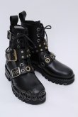 画像3: 【SALE】【10%OFF】ヴィヴィアンウエストウッド 中古 / コンバットバックルブーツ    37 黒  S-23-11-29-083-sk-AS-ZS (3)