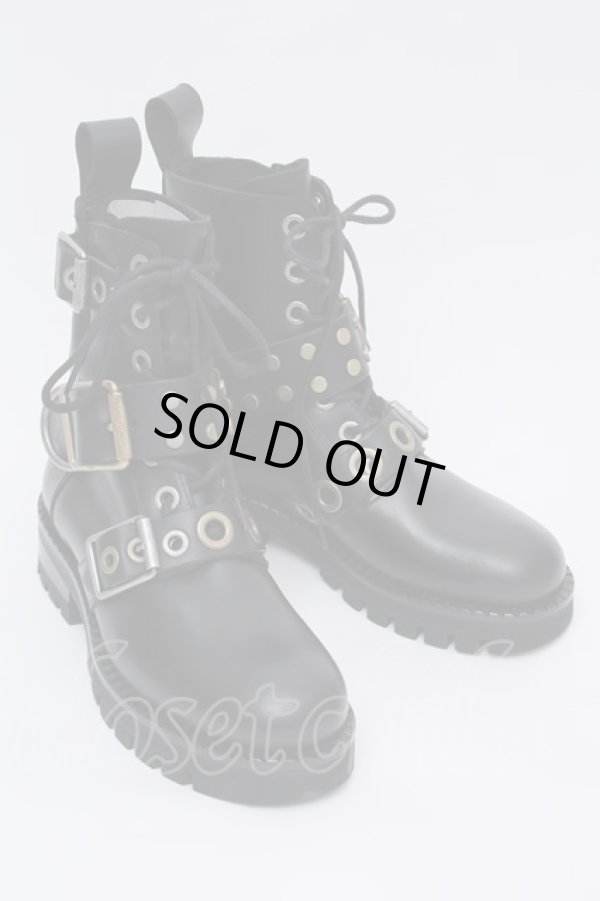 画像3: 【SALE】【10%OFF】ヴィヴィアンウエストウッド 中古 / コンバットバックルブーツ    37 黒  S-23-11-29-083-sk-AS-ZS (3)