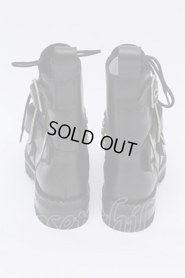 画像4: 【SALE】【10%OFF】ヴィヴィアンウエストウッド 中古 / コンバットバックルブーツ    37 黒  S-23-11-29-083-sk-AS-ZS (4)