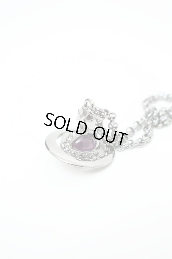 画像2: ヴィヴィアンウエストウッド 中古 / ACC?タイニーオーブネックレス   シルバーx紫  S-24-01-18-045-ac-AS-ZS (2)