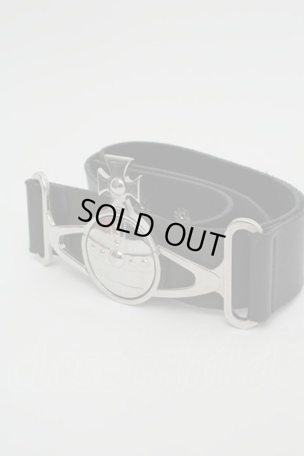 画像2: Viviene Westwood /オーブバックルベルト   黒  S-24-01-31-039-ac-AS-ZS (2)