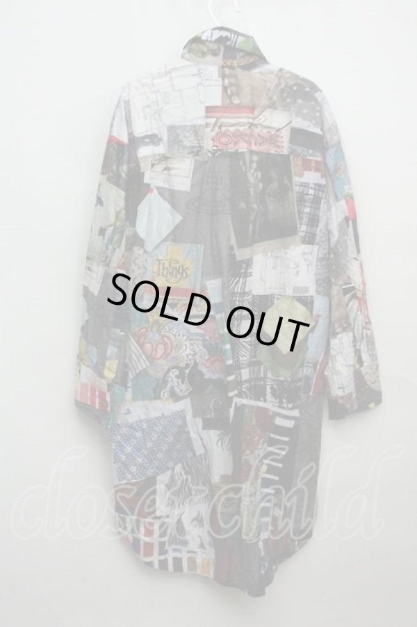 画像2: ヴィヴィアンウエストウッド MAN 中古 / MOODBOARD PRINT オーバーサイズシャツ   マルチ  S-24-01-31-004-bl-UT-ZS (2)