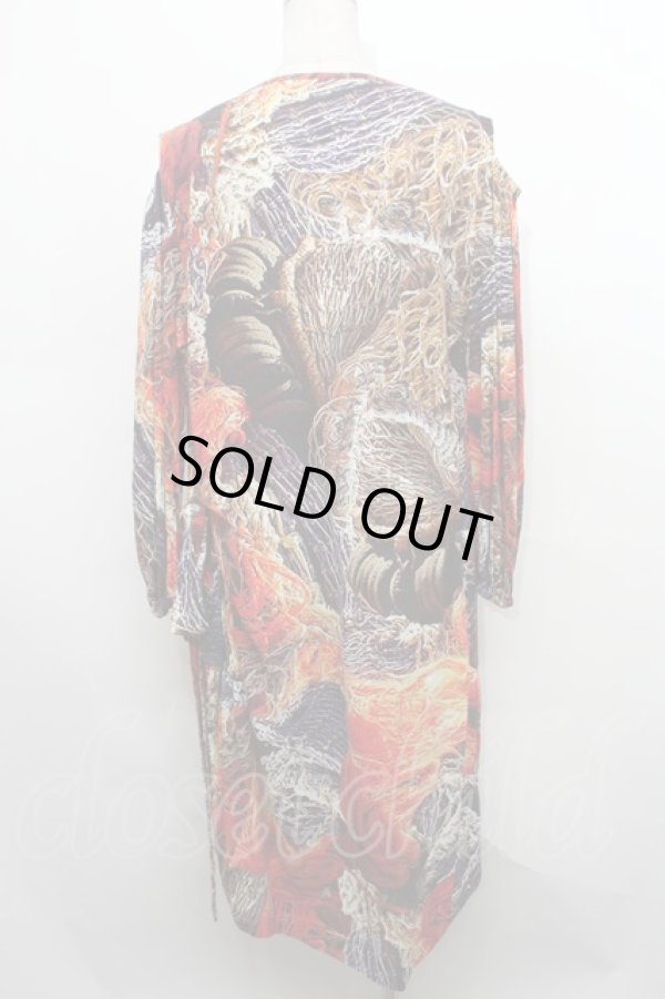 画像2: ヴィヴィアンウエストウッド 中古 //ネットプリントワンピース 00 マルチ  S-24-03-03-041-op-AS-ZS (2)