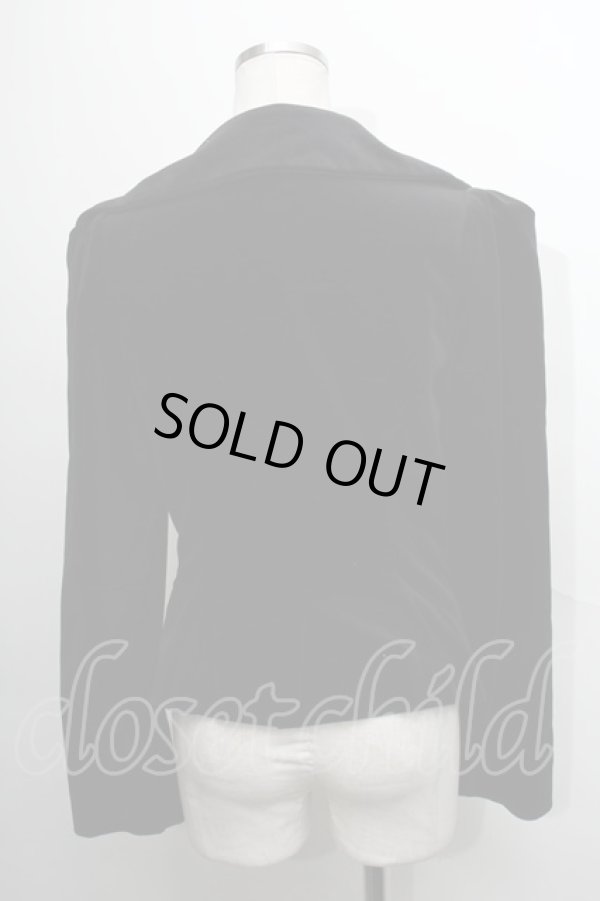 画像2: ヴィヴィアンウエストウッド 中古 / ベロアジャケット 3 黒  S-24-03-03-058-jc-AS-ZS (2)