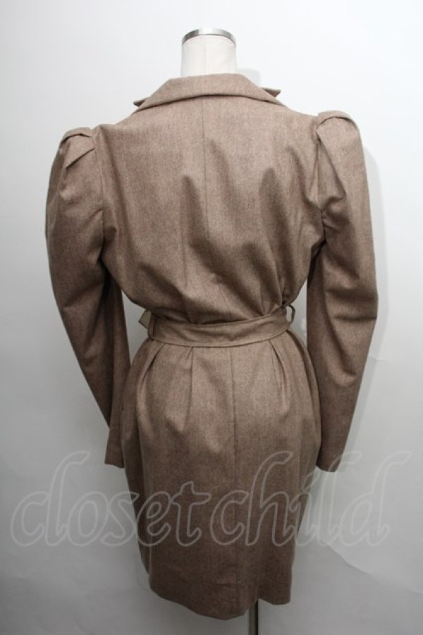 画像2: ヴィヴィアンウエストウッド 中古 / /カシミア混ロングコート  ベージュ  S-24-03-03-064-co-AS-ZS (2)