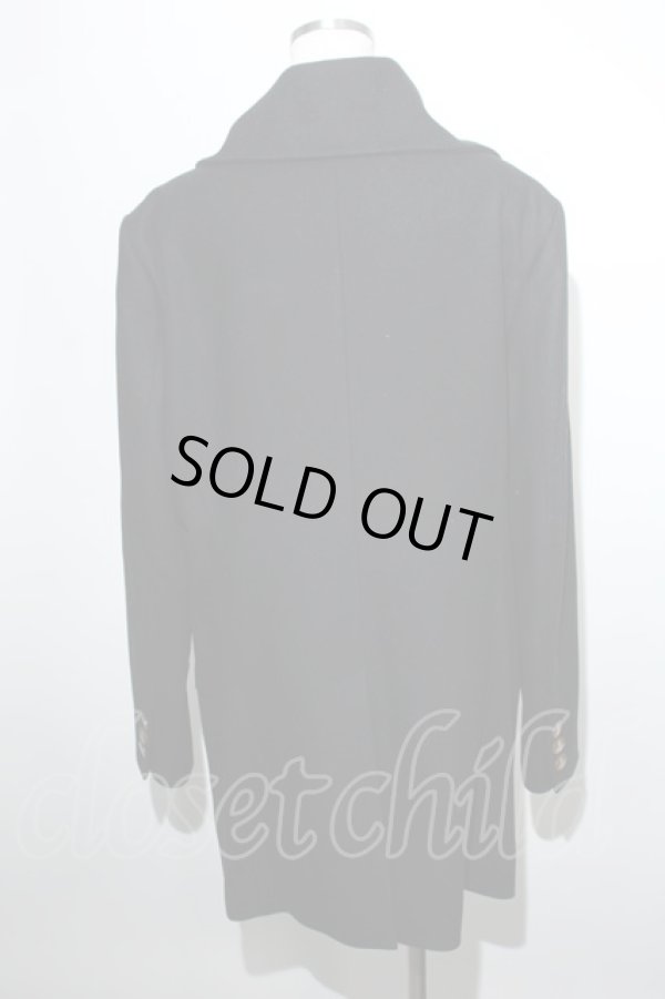 画像2: ヴィヴィアンウエストウッド MAN 中古 / CO/メルトンミントカラーコート  黒  S-24-05-29-048-co-UT-ZS (2)