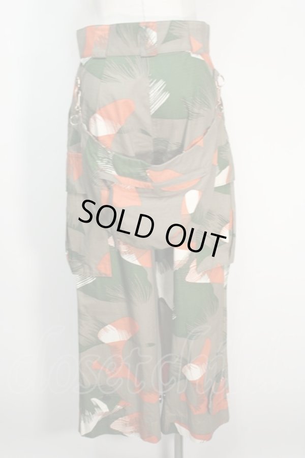 画像2: ヴィヴィアンウエストウッド 中古 / /カモフラージュボンテージパンツ  カーキ  S-24-06-26-068-pa-UT-ZS (2)