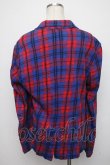 画像2: ヴィヴィアンウエストウッド MAN 中古 / /タータンチェックジャケット 46 赤ｘ青  S-24-07-31-040-to-AS-ZS (2)