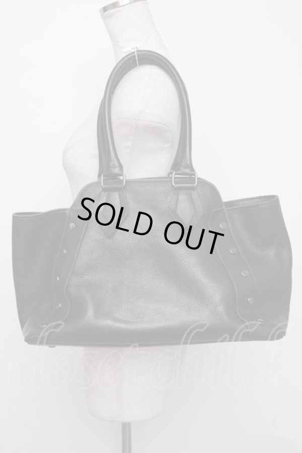 画像2: ヴィヴィアンウエストウッド 中古 / ヌーロックトートバッグ  黒  S-24-07-31-018-ba-AS-ZS (2)