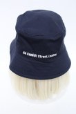 画像3: ヴィヴィアンウエストウッド 中古 / LONDON リップストップバケットハット  紺  S-24-09-01-014-ha-UT-ZS (3)