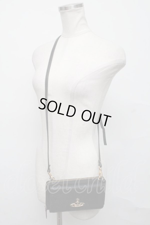 画像2: ヴィヴィアンウエストウッド 中古 / BAエグゼクティブショルダーウォレット  黒  S-24-09-01-022-ba-UT-ZS (2)