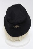 画像3: ヴィヴィアンウエストウッド 中古 / LONDON リップストップバケットハット  黒  S-24-10-30-007-ha-AS-ZS (3)