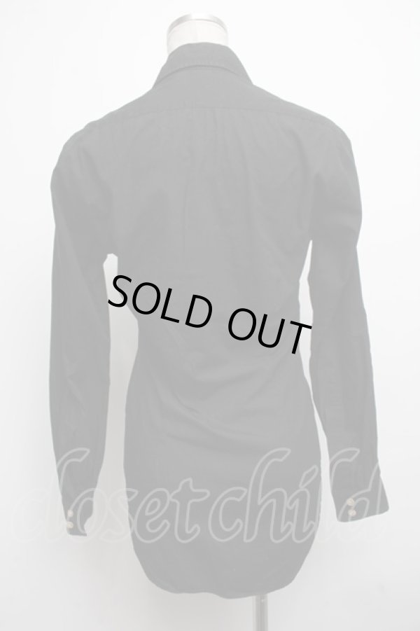 画像2: ヴィヴィアンウエストウッド 中古 //カラーオーブ刺繍シャツ 38 黒  S-24-10-30-043-bl-UT-ZS (2)