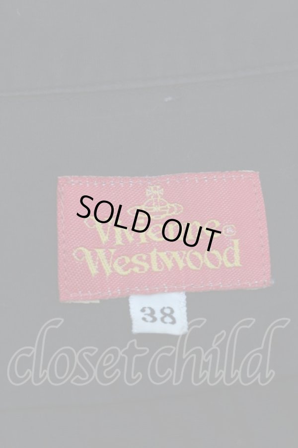 画像3: ヴィヴィアンウエストウッド 中古 //カラーオーブ刺繍シャツ 38 黒  S-24-10-30-043-bl-UT-ZS (3)