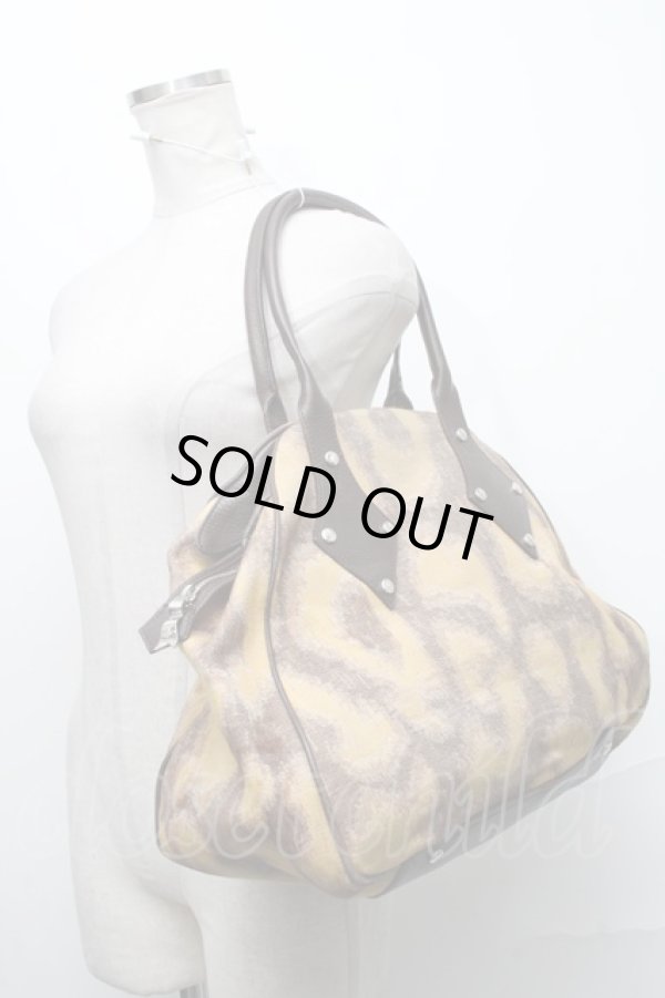 画像2: ヴィヴィアンウエストウッド 中古 / レオパードヤスミンバッグ  ブラウン  S-24-12-15-035-ba-AS-ZS (2)