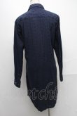 画像2: ヴィヴィアンウエストウッド MAN 中古 / オーブ刺繍透カシ長袖シャツ 46 紺  S-24-12-15-047-bl-AS-ZS (2)