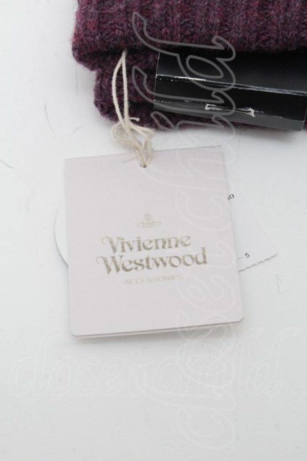 画像2: ヴィヴィアンウエストウッド 中古 / G/ニットグローブ  紫  S-24-12-15-007-ts-AS-ZS (2)