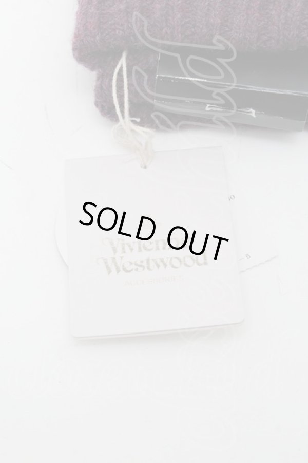 画像2: ヴィヴィアンウエストウッド 中古 / Ｇ/ニットグローブ  紫  S-24-12-15-007-ts-AS-ZS (2)