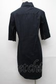 画像2: ヴィヴィアンウエストウッド 中古 //半袖シャツワンピース 2 黒  S-24-12-15-048-op-AS-ZS (2)