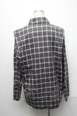 画像2: ANGLOMANIA 中古 //カットラスオーブ刺繍チェックシャツ 40 グレー  S-24-12-15-049-bl-AS-ZS (2)