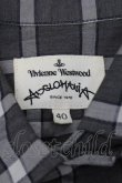 画像3: ANGLOMANIA 中古 //カットラスオーブ刺繍チェックシャツ 40 グレー  S-24-12-15-049-bl-AS-ZS (3)