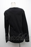 画像2: ヴィヴィアンウエストウッド 中古 / オーブプリントカットソー 01 黒  S-24-12-15-054-ts-AS-ZS (2)