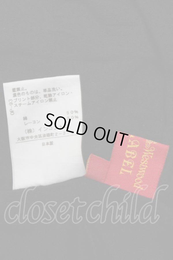 画像3: ヴィヴィアンウエストウッド 中古 //ホワイトキャットカットソーワンピース 2 黒  S-24-12-15-059-op-AS-ZS (3)