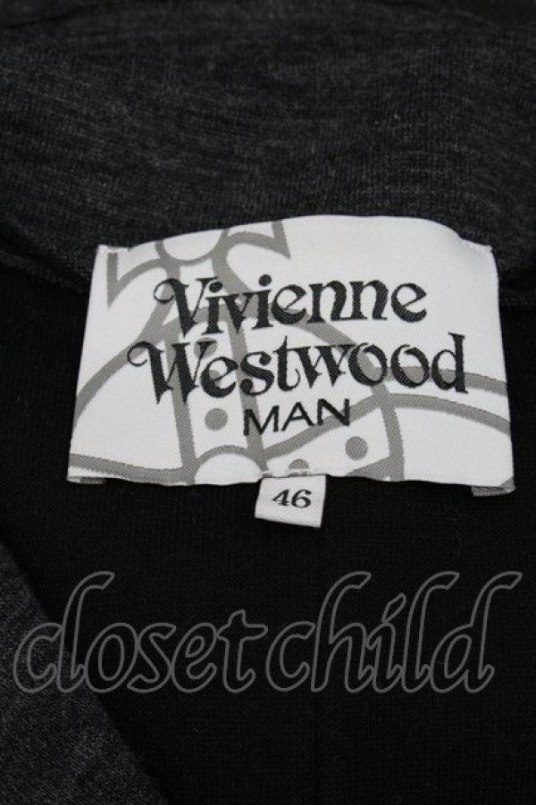 画像3: ヴィヴィアンウエストウッド MAN 中古 / CUTOFF JERSEY LONGジャケット 46 グレー  S-24-12-15-060-jc-AS-ZS (3)