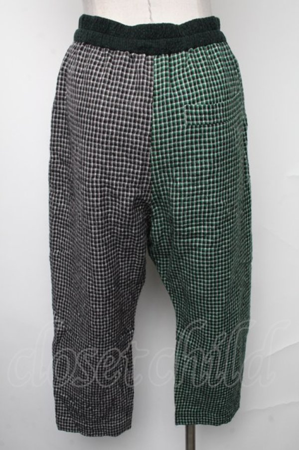 画像2: ヴィヴィアンウエストウッド 中古 / チェックウールパンツ グリーンxグレー 00  S-25-01-29-078-pa-AS-ZS (2)