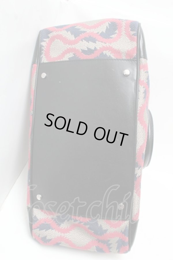 画像6: ヴィヴィアンウエストウッド 中古 / スクイグルヤスミンバッグ  紺x赤  S-25-02-23-031-ba-AS-ZS (6)