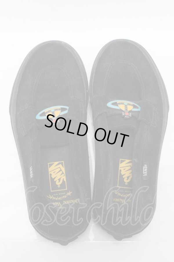 画像6: ヴィヴィアンウエストウッド 中古 / Vansコラボslip on シューズ 26cm 黒  S-25-02-23-035-sh-AS-ZS (6)