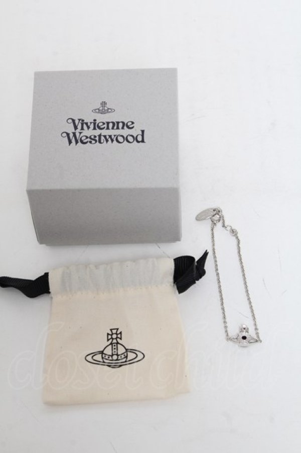 画像2: ヴィヴィアンウエストウッド 中古 / REINAスモールブレスレット  シルバーx紫  S-25-02-23-009-ac-AS-ZY (2)