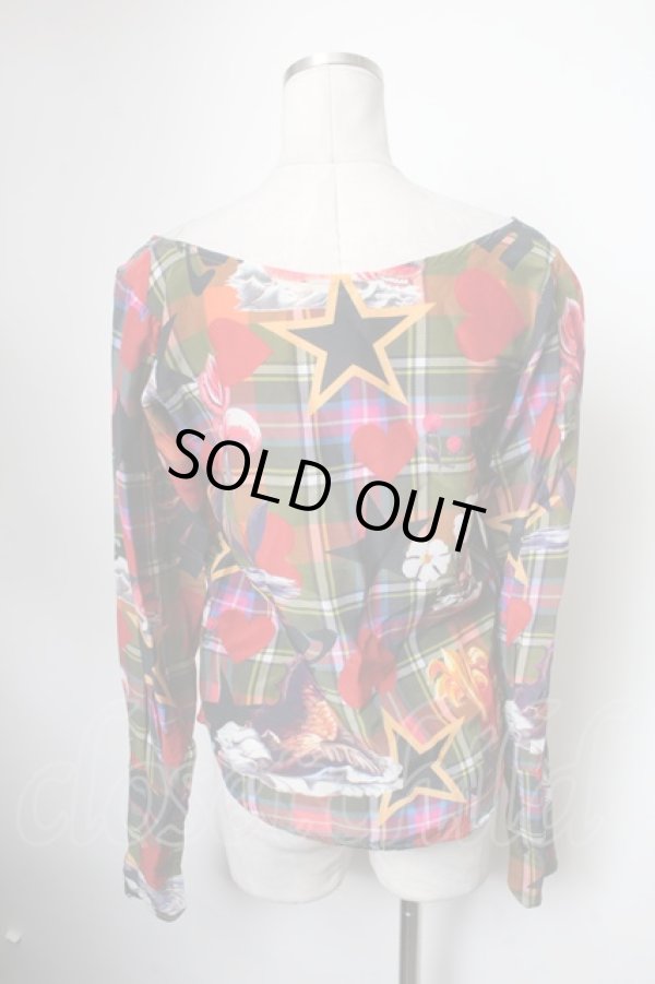 画像2: ANGLOMANIA 中古 / シーモンスタータータンブラウス 40 マルチ  S-25-02-23-042-to-AS-ZS (2)