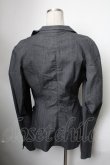 画像2: ANGLOMANIA 中古 / ラブ襟ジャケット 44 グレー  S-25-02-23-053-jc-YM-ZS (2)