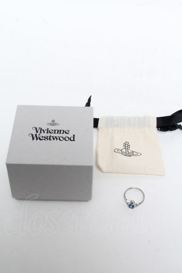 画像5: ヴィヴィアンウエストウッド 中古 / AC/REINA PETITEリング S シルバーｘブルー  S-25-02-23-011-ac-AS-ZY (5)