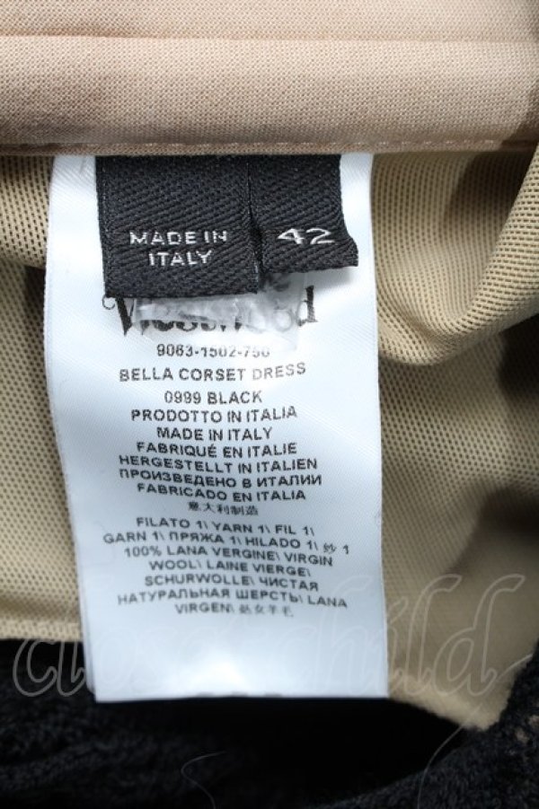 画像4: ヴィヴィアンウエストウッド 中古 / BELLA コルセットドレス  黒  S-25-02-23-060-op-AS-ZS (4)