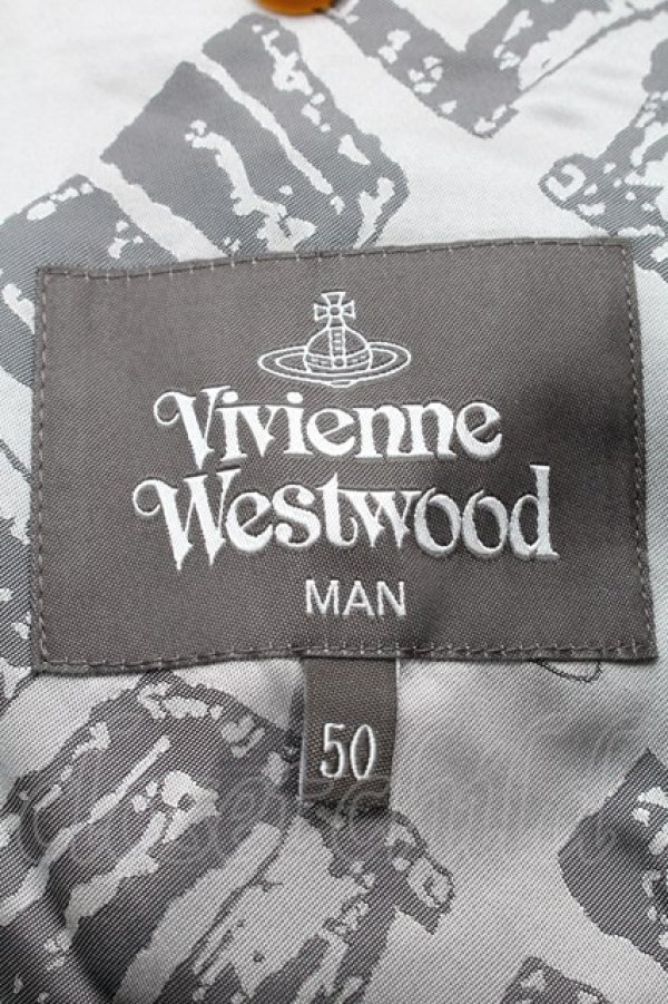 画像3: ヴィヴィアンウエストウッド MAN 中古 / ストライプスーツ 50 紺  S-25-02-23-066-su-AS-ZS (3)