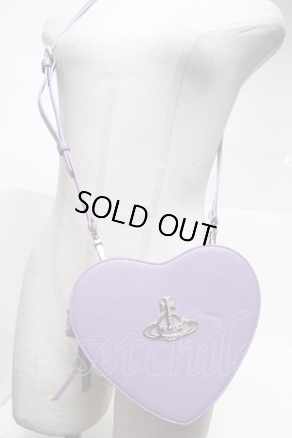 画像4: ヴィヴィアンウエストウッド 中古 / LOUISE HEART CROSSBODY BAG  パープル  S-25-02-23-024-ba-HR-ZS (4)