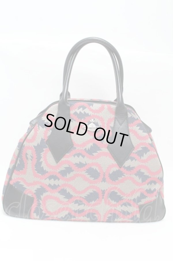 画像2: ヴィヴィアンウエストウッド 中古 / スクイグルヤスミンバッグ  紺x赤  S-25-02-23-031-ba-AS-ZS (2)