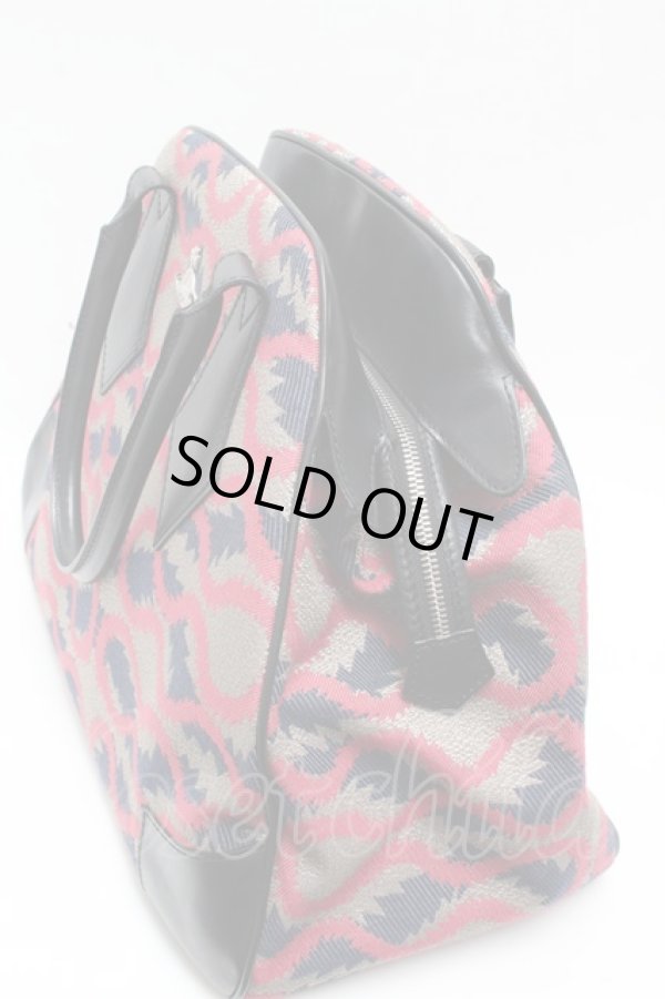 画像4: ヴィヴィアンウエストウッド 中古 / スクイグルヤスミンバッグ  紺x赤  S-25-02-23-031-ba-AS-ZS (4)