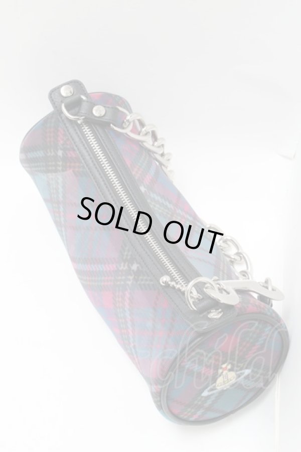 画像5: ヴィヴィアンウエストウッド 中古 / cindy cylinder バッグ  ピンクxサックス  S-25-03-05-027-ba-AS-ZS (5)