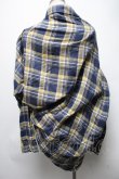 画像2: ヴィヴィアンウエストウッド MAN 中古 / MADRAS CHECK PATCHWORK DRAPEブラウス  イエローｘ紺  S-25-03-05-042-bl-AS-ZS (2)