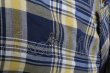 画像3: ヴィヴィアンウエストウッド MAN 中古 / MADRAS CHECK PATCHWORK DRAPEブラウス  イエローｘ紺  S-25-03-05-042-bl-AS-ZS (3)